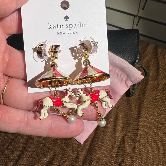 Kate Spade Carousel Earrings - new w/dust bag - Picture 2 of 3